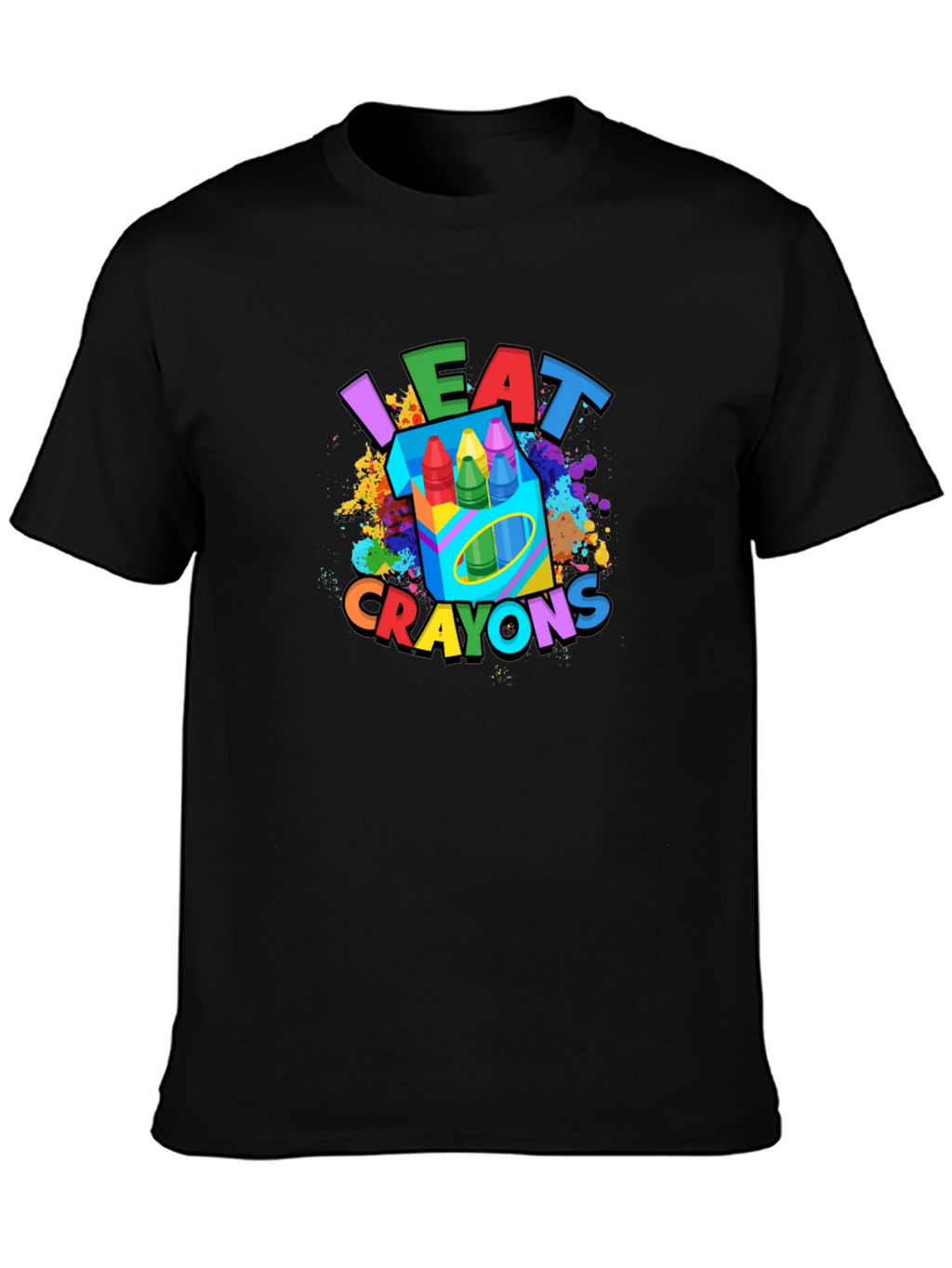 I Eat Crayons T-Shirt - Funny Graphic Tee