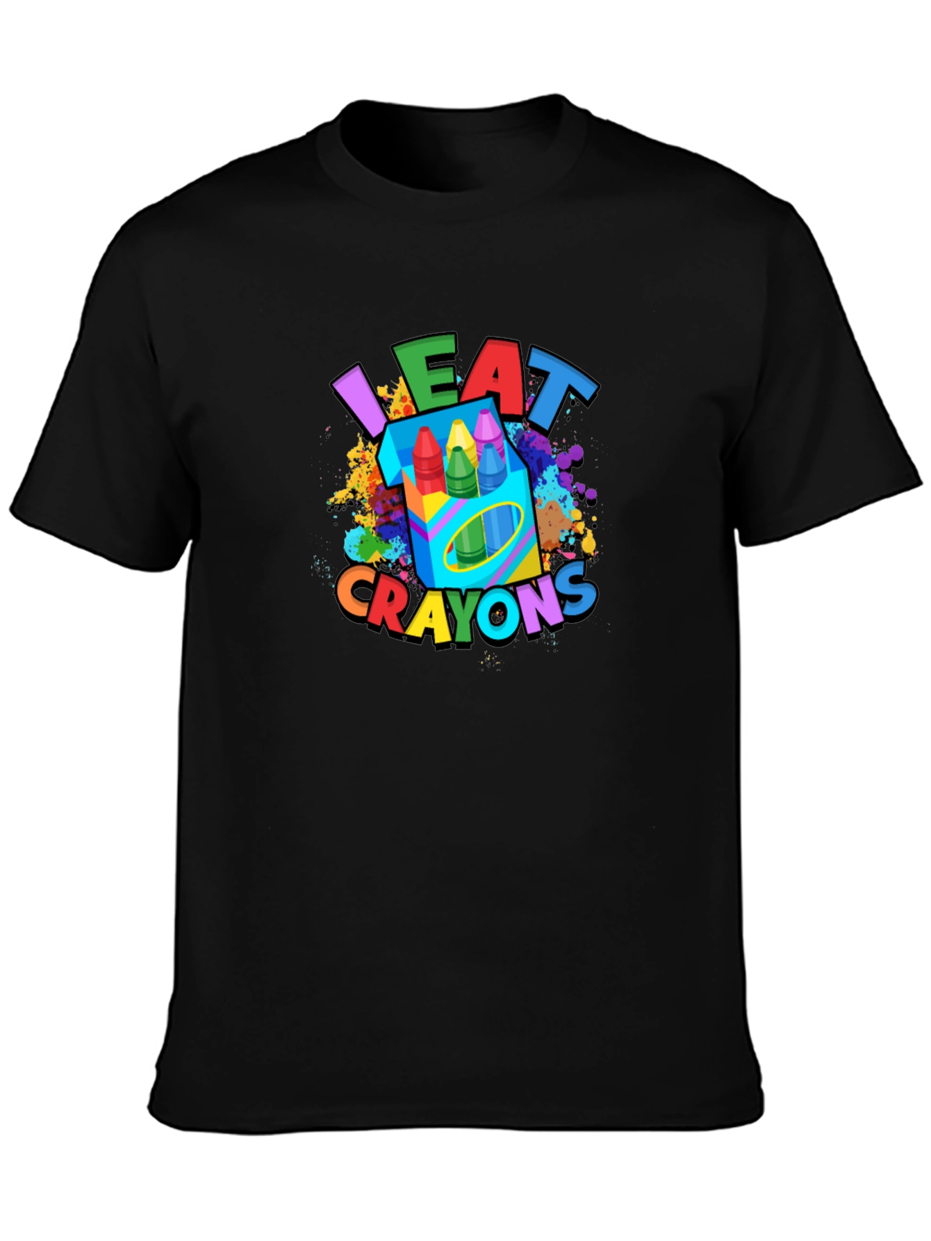 I Eat Crayons T-Shirt - Funny Graphic Tee