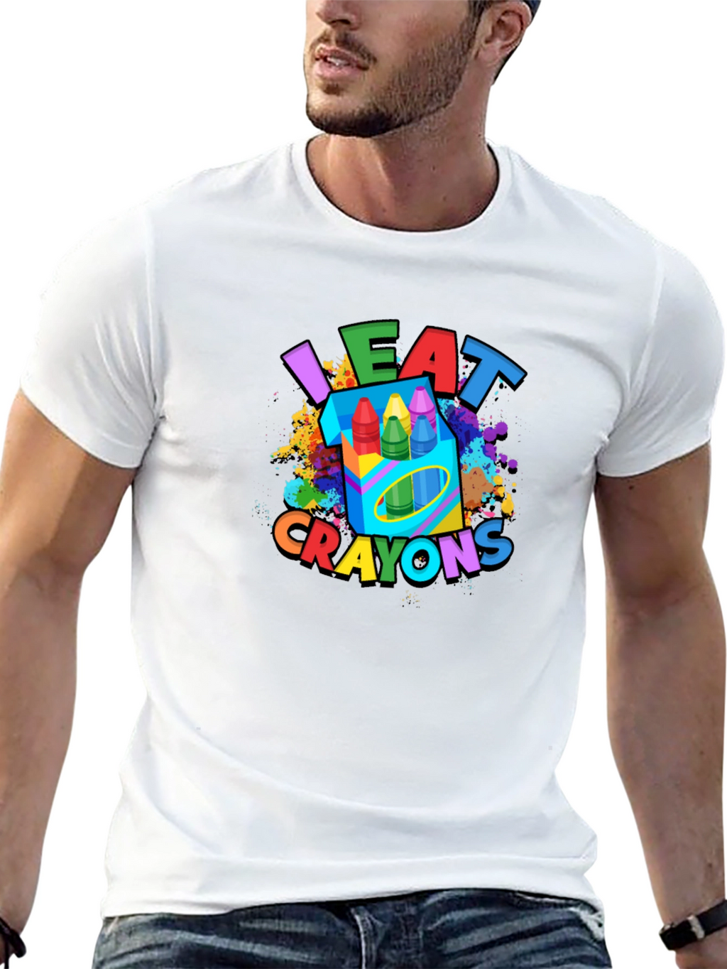 I Eat Crayons T-Shirt - Funny Graphic Tee