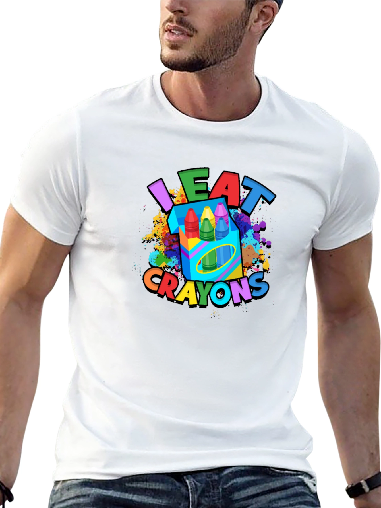 I Eat Crayons T-Shirt - Funny Graphic Tee