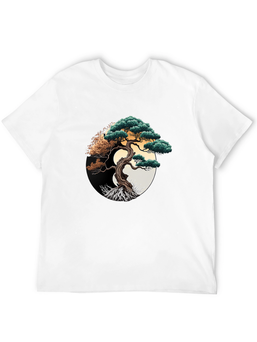 Bonsai Tree Graphic Tee - Yin Yang Design