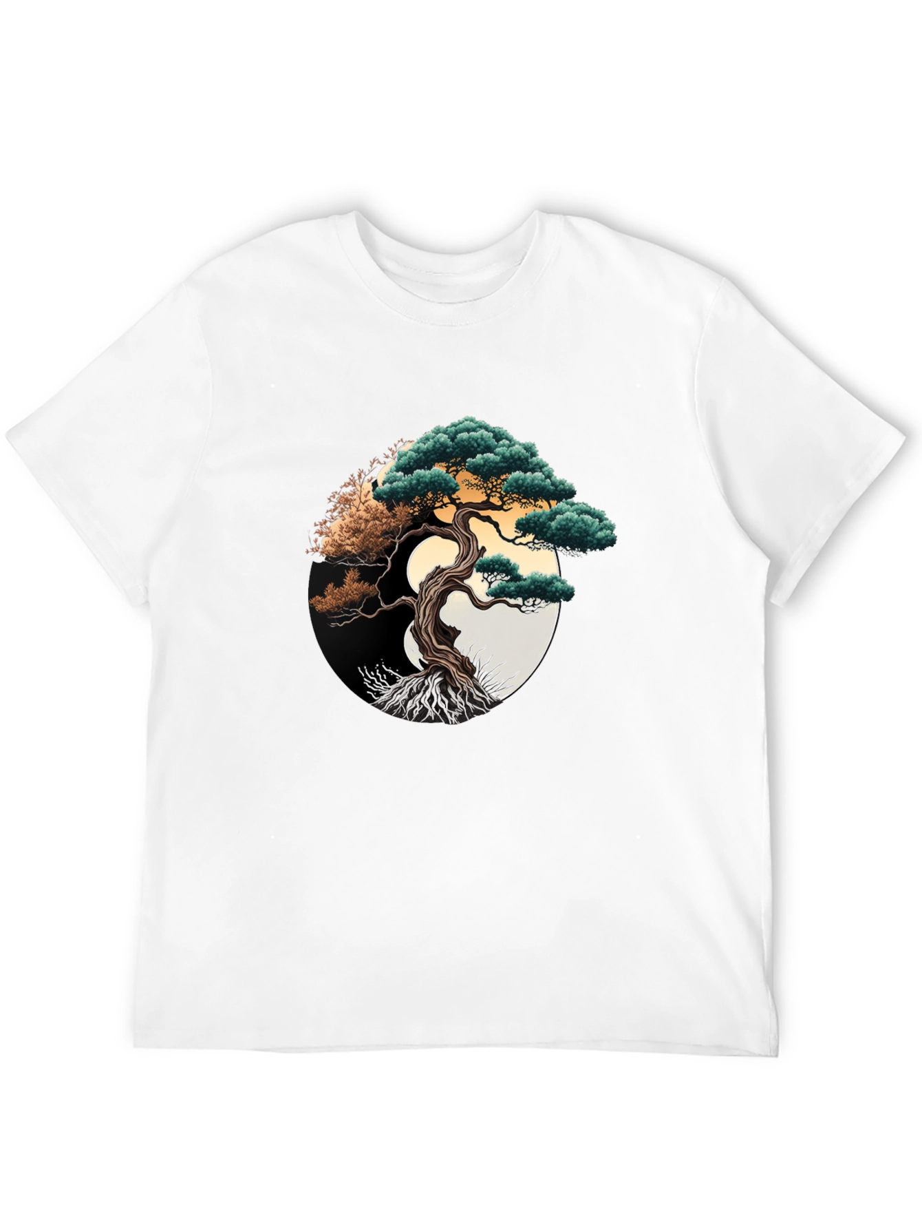 Bonsai Tree Graphic Tee - Yin Yang Design