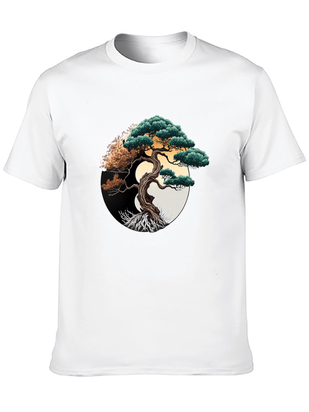 Bonsai Tree Graphic Tee - Yin Yang Design