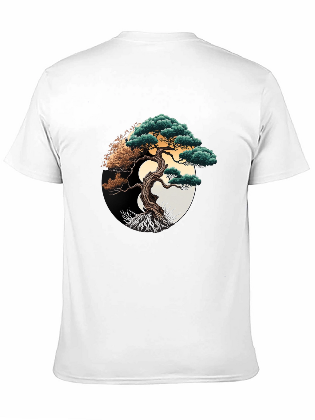 Bonsai Tree Graphic Tee - Yin Yang Design