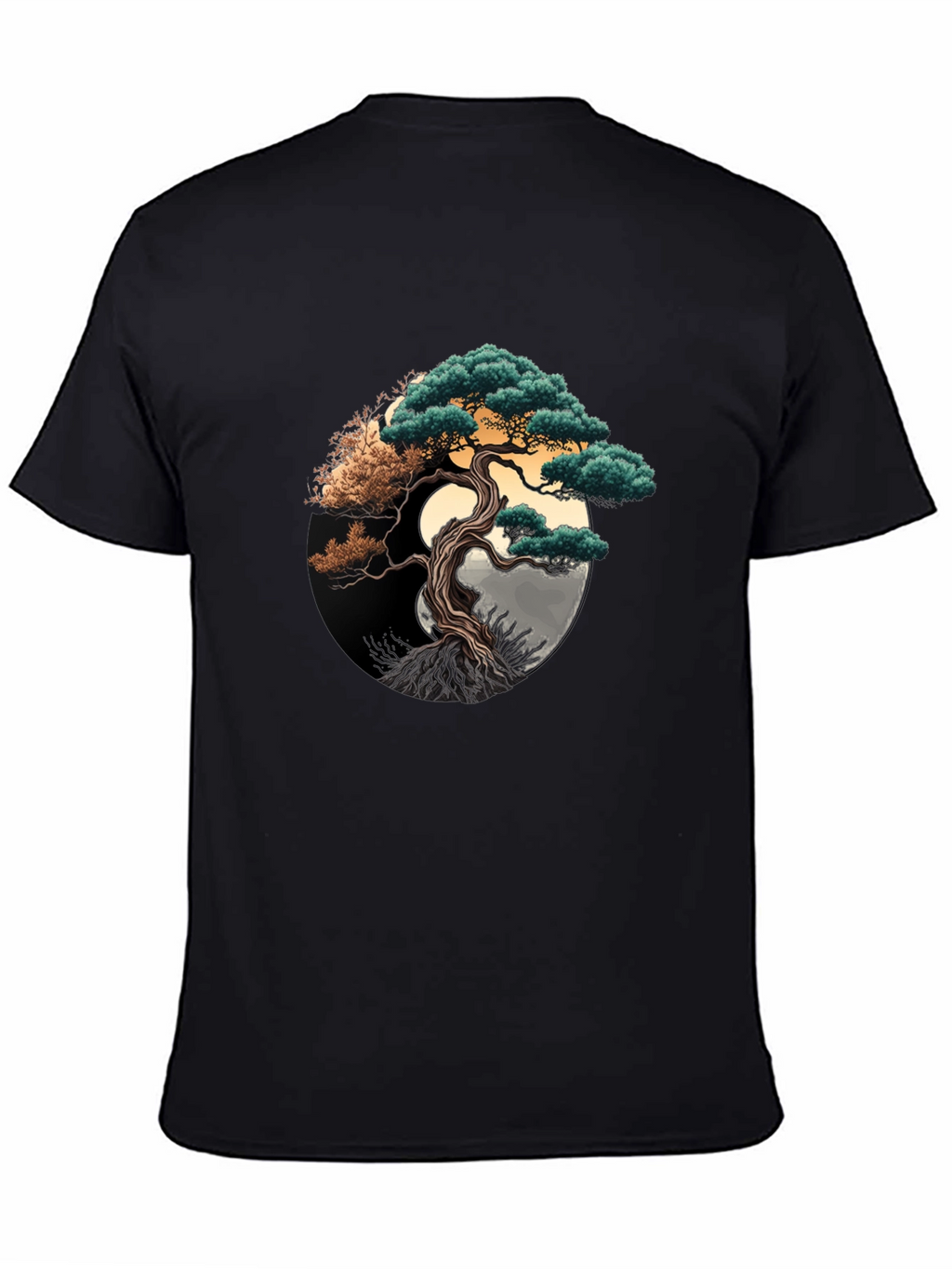 Bonsai Tree Graphic Tee - Yin Yang Design
