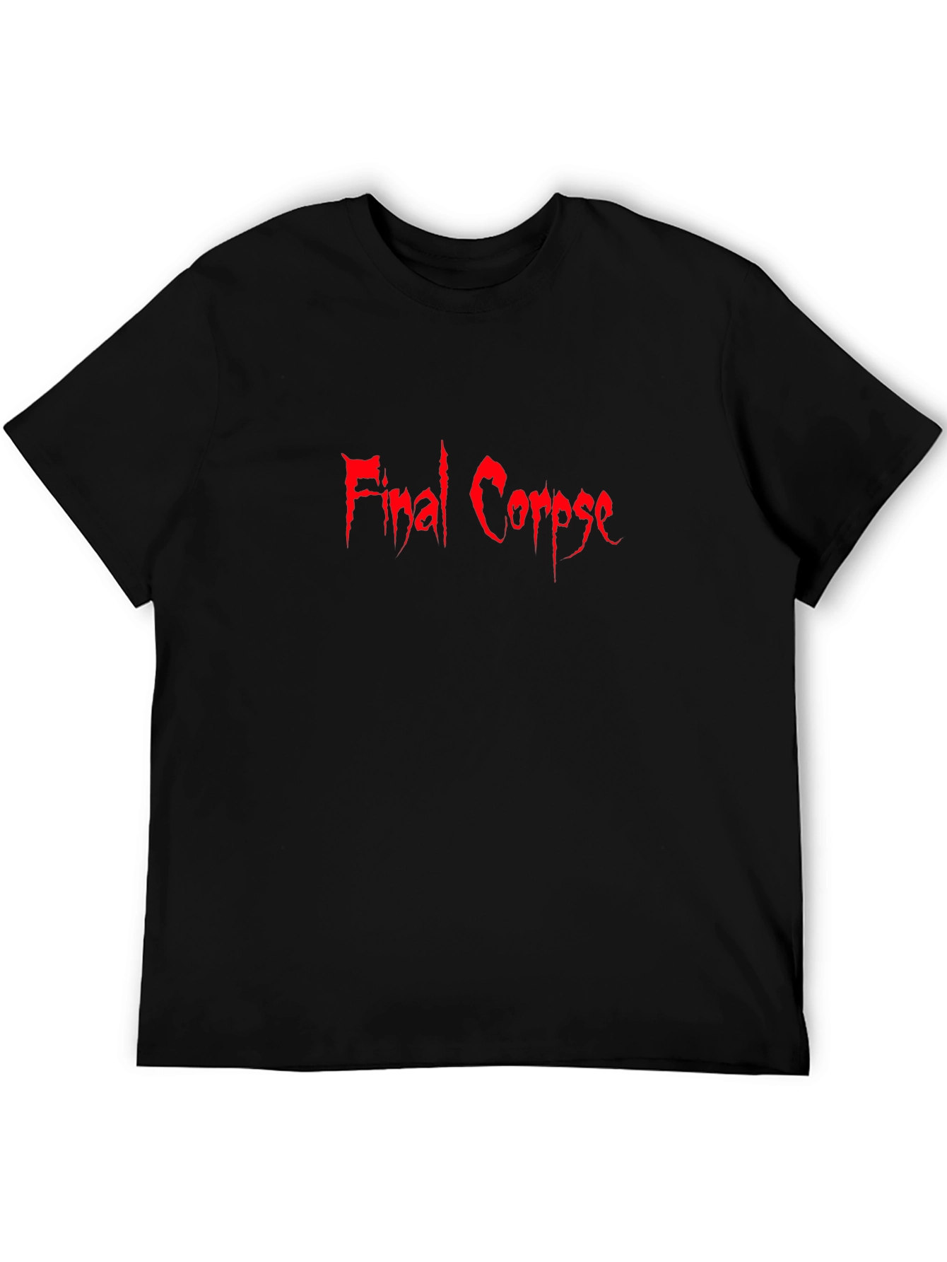 Final Corpse Graphic Tee - Black Cotton T-Shirt