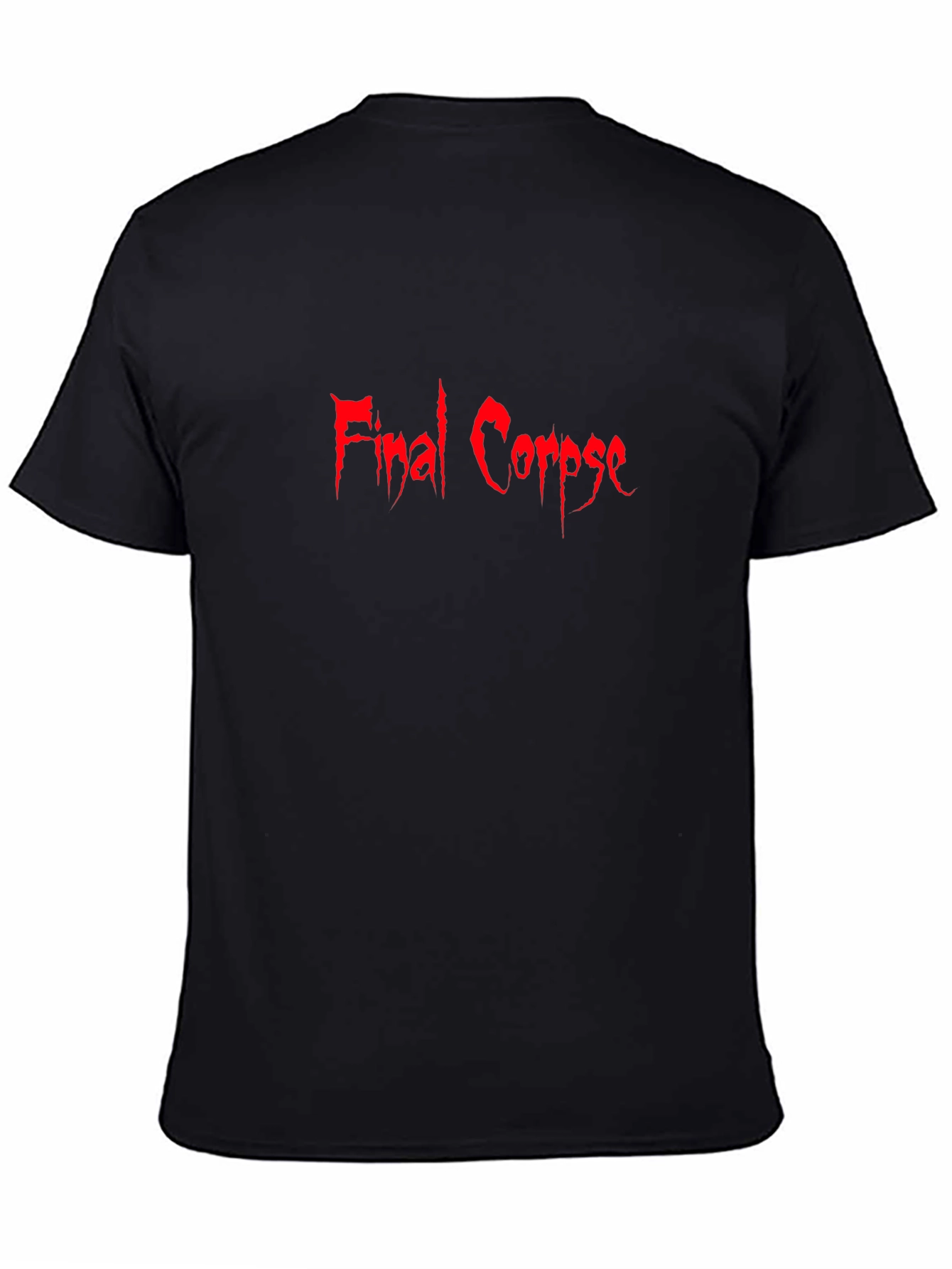 Final Corpse Graphic Tee - Black Cotton T-Shirt