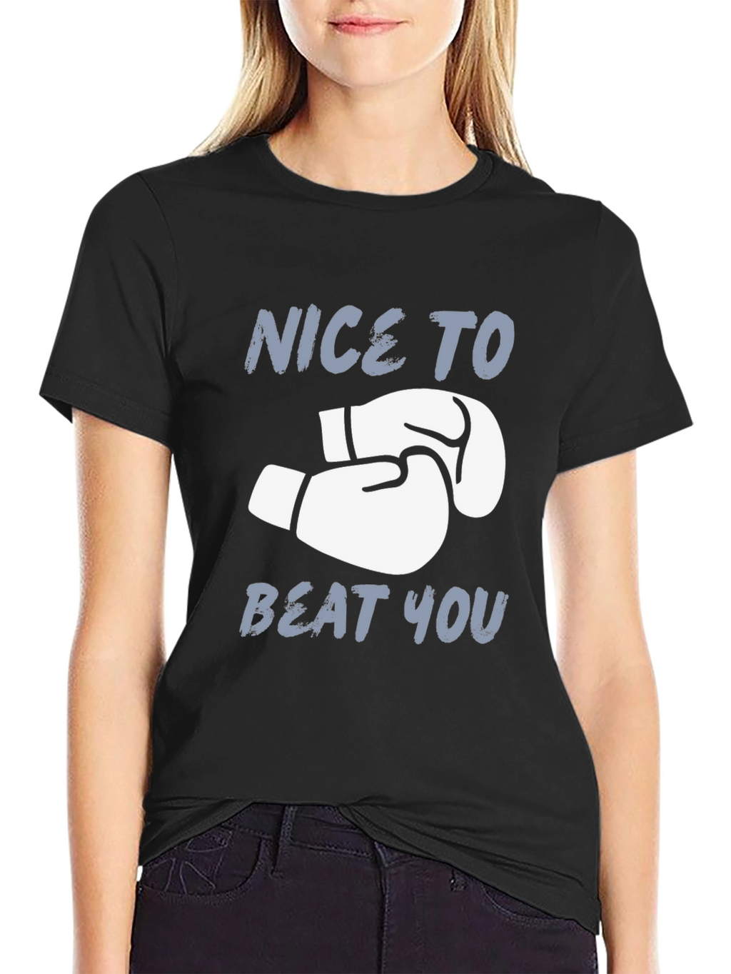 Nice To Beat You Boxing Gloves Graphic T-Shirt