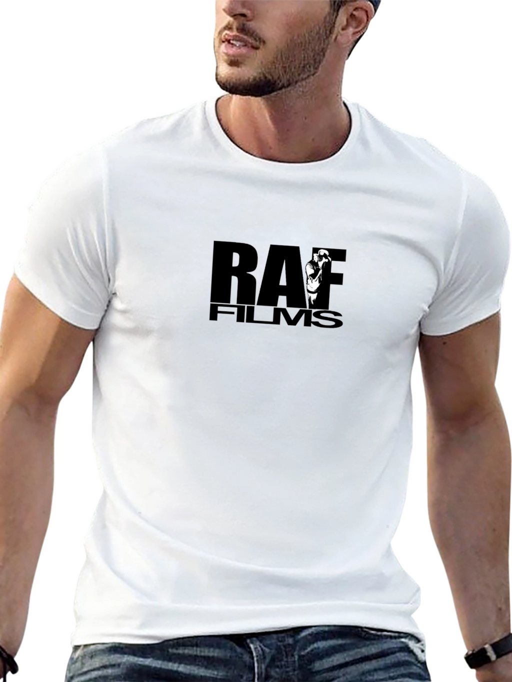 RAF Films Black Graphic Tee