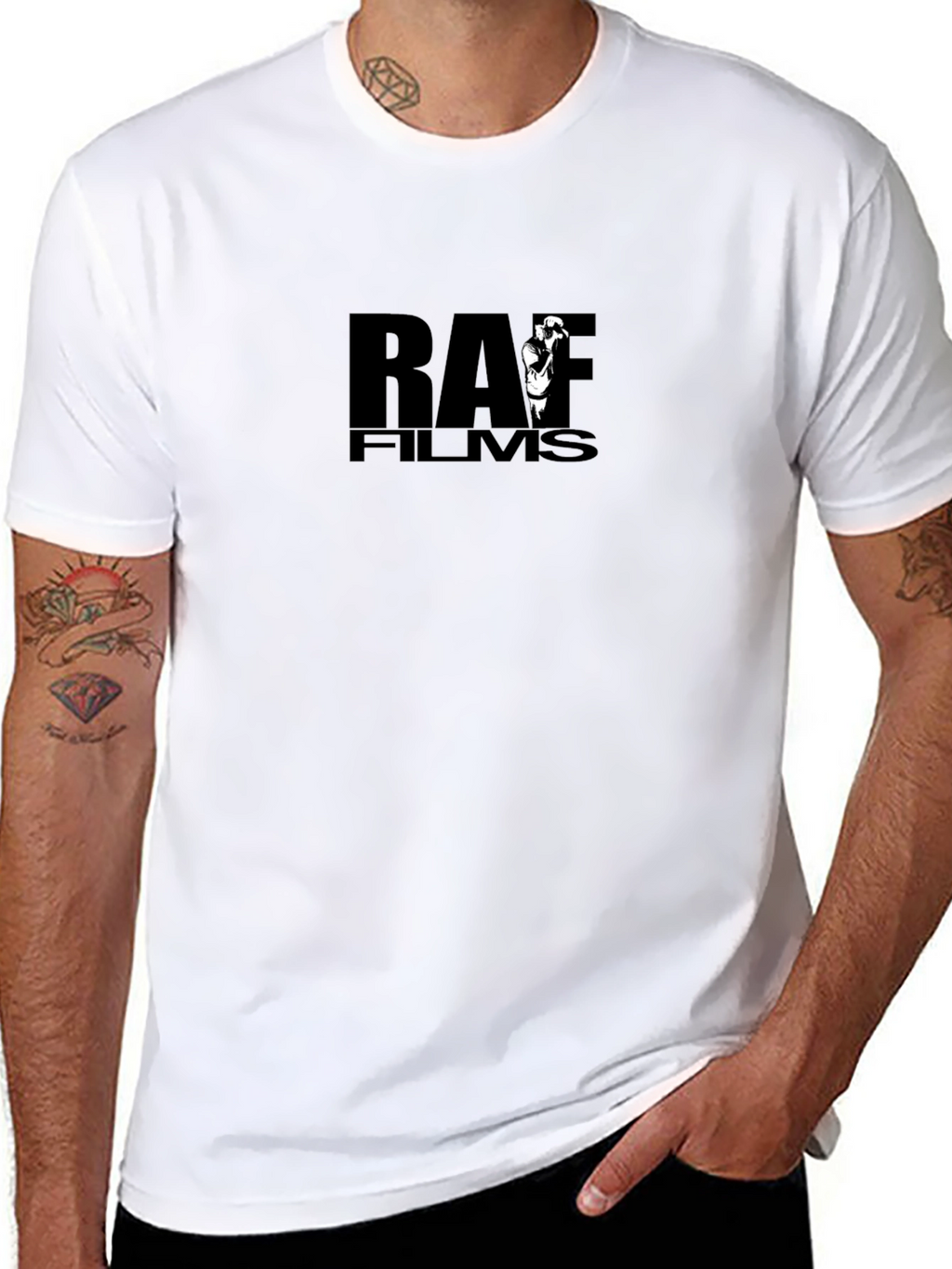 RAF Films Black Graphic Tee