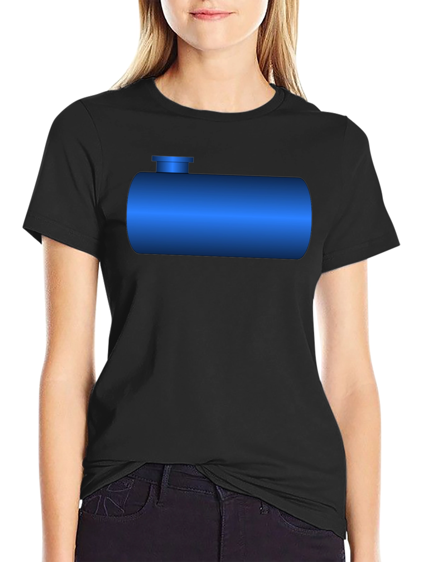 Blue Tank T-Shirt - Novelty Graphic Tee