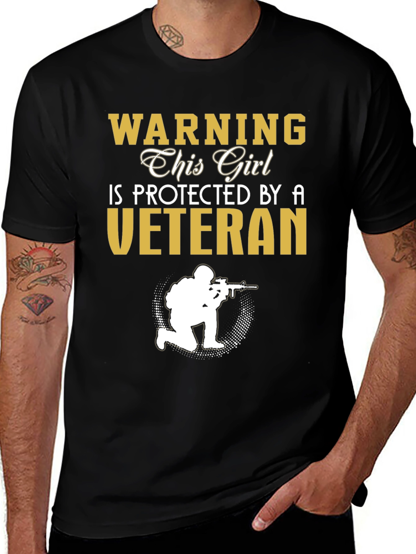 Protected by a Veteran T-Shirt