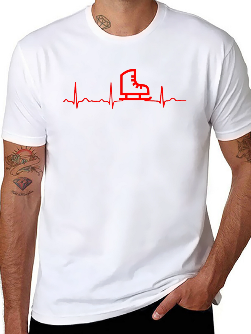 Skate Heartbeat Graphic T-Shirt
