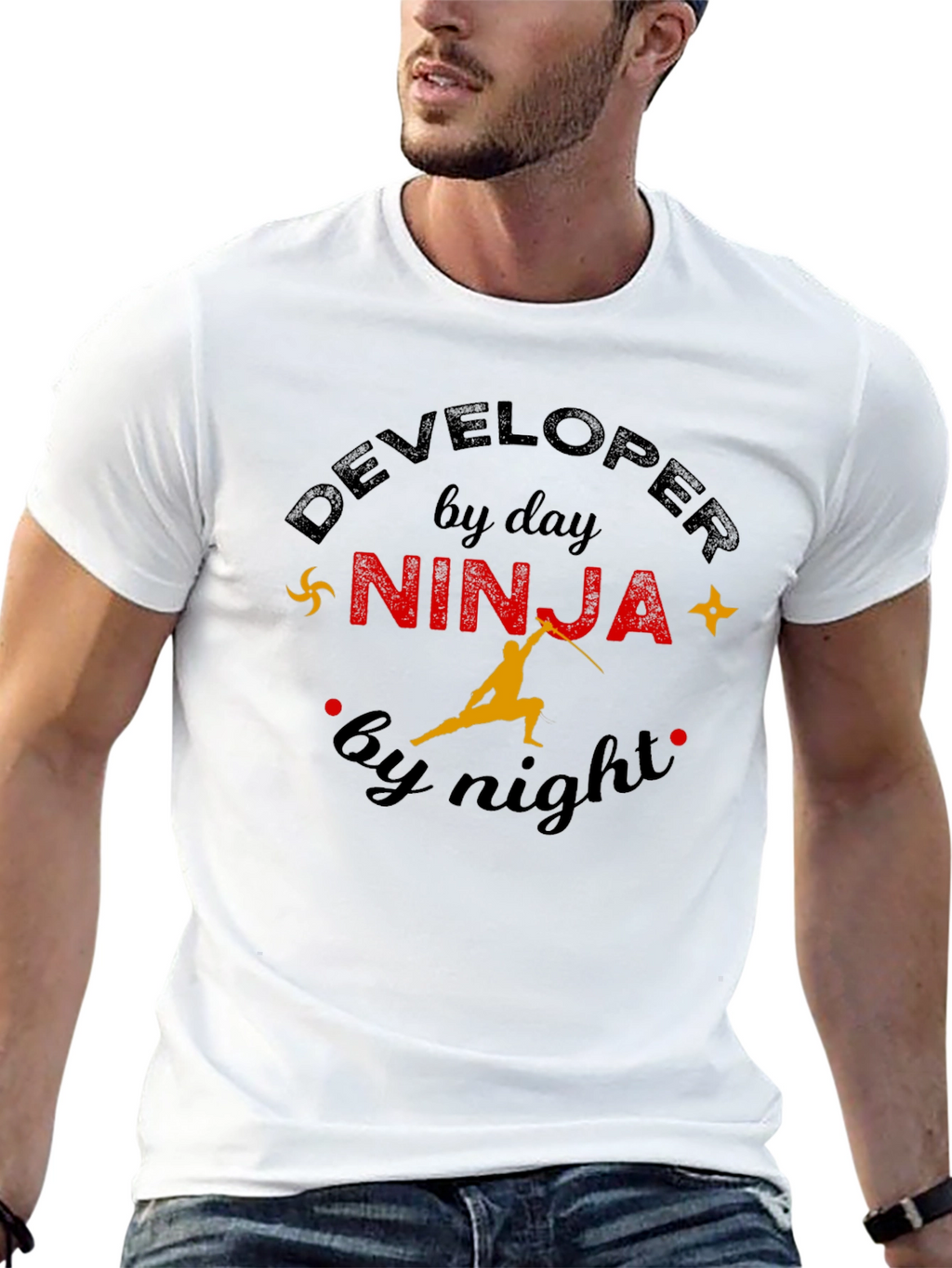Developer by Day Ninja by Night Graphic Tee