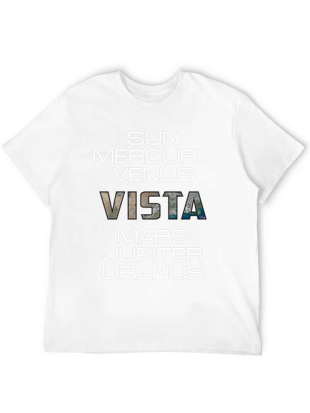 Planets Vista Graphic Black T-Shirt