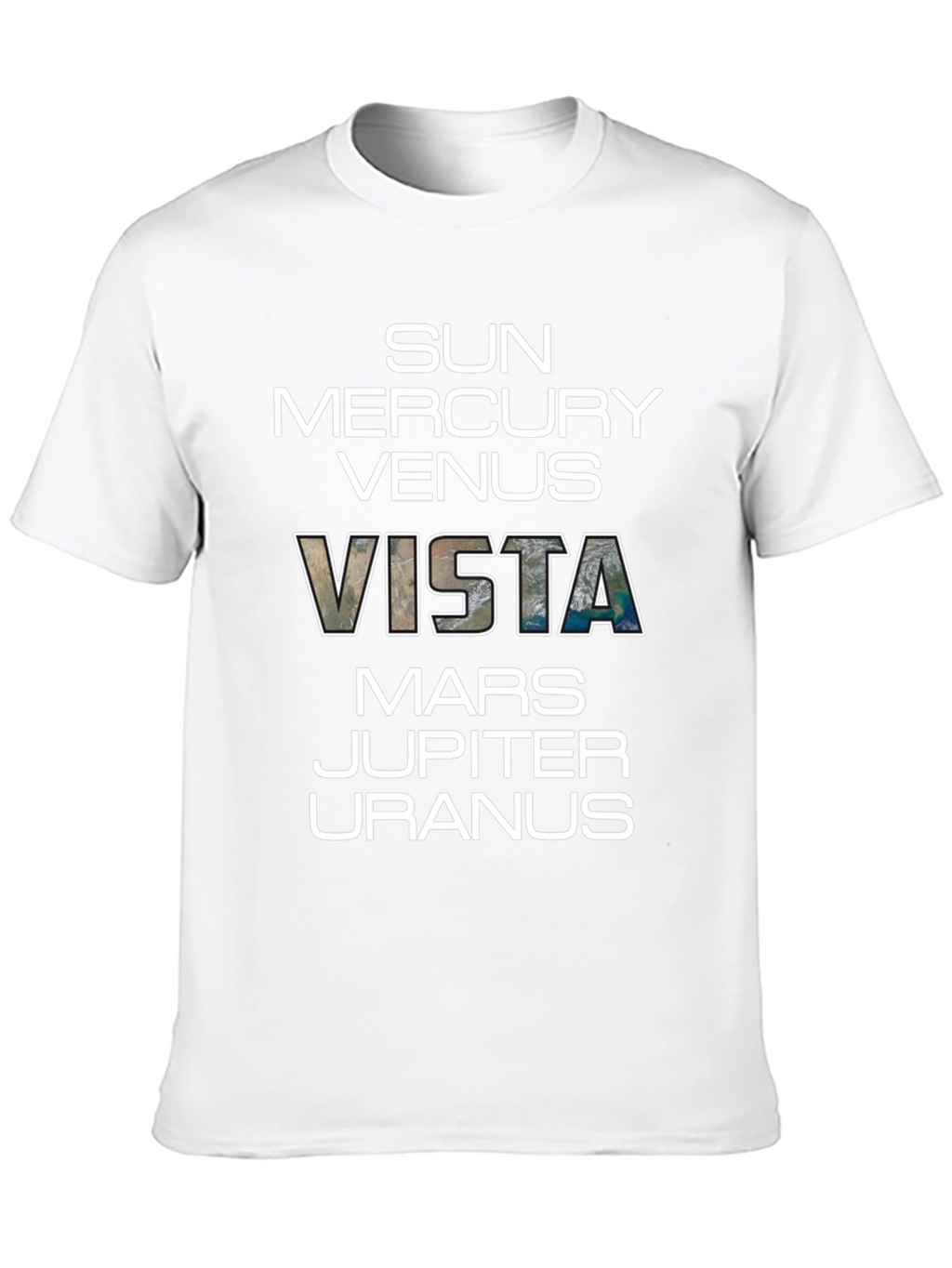 Planets Vista Graphic Black T-Shirt
