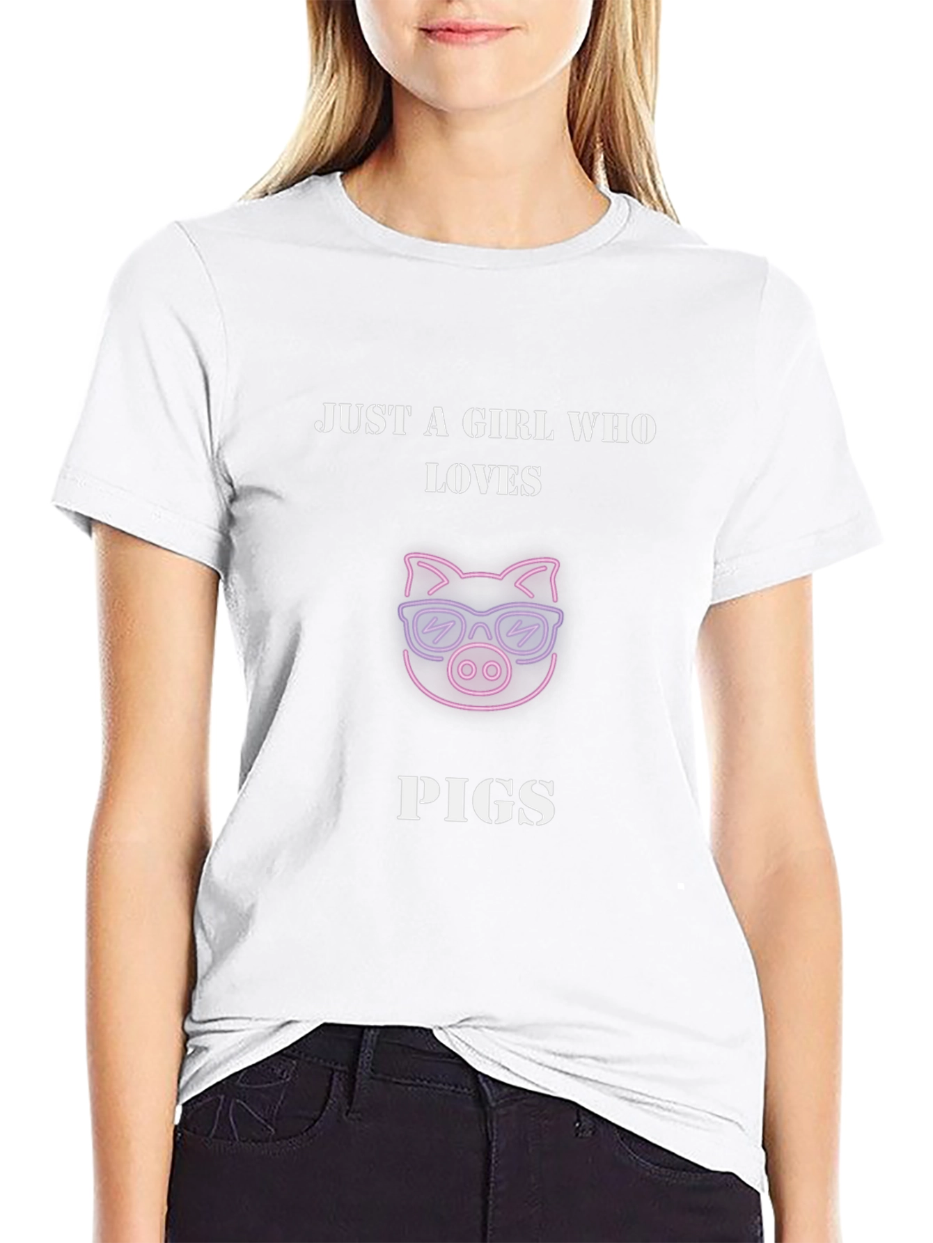 Just A Girl Who Loves Pigs T-Shirt
