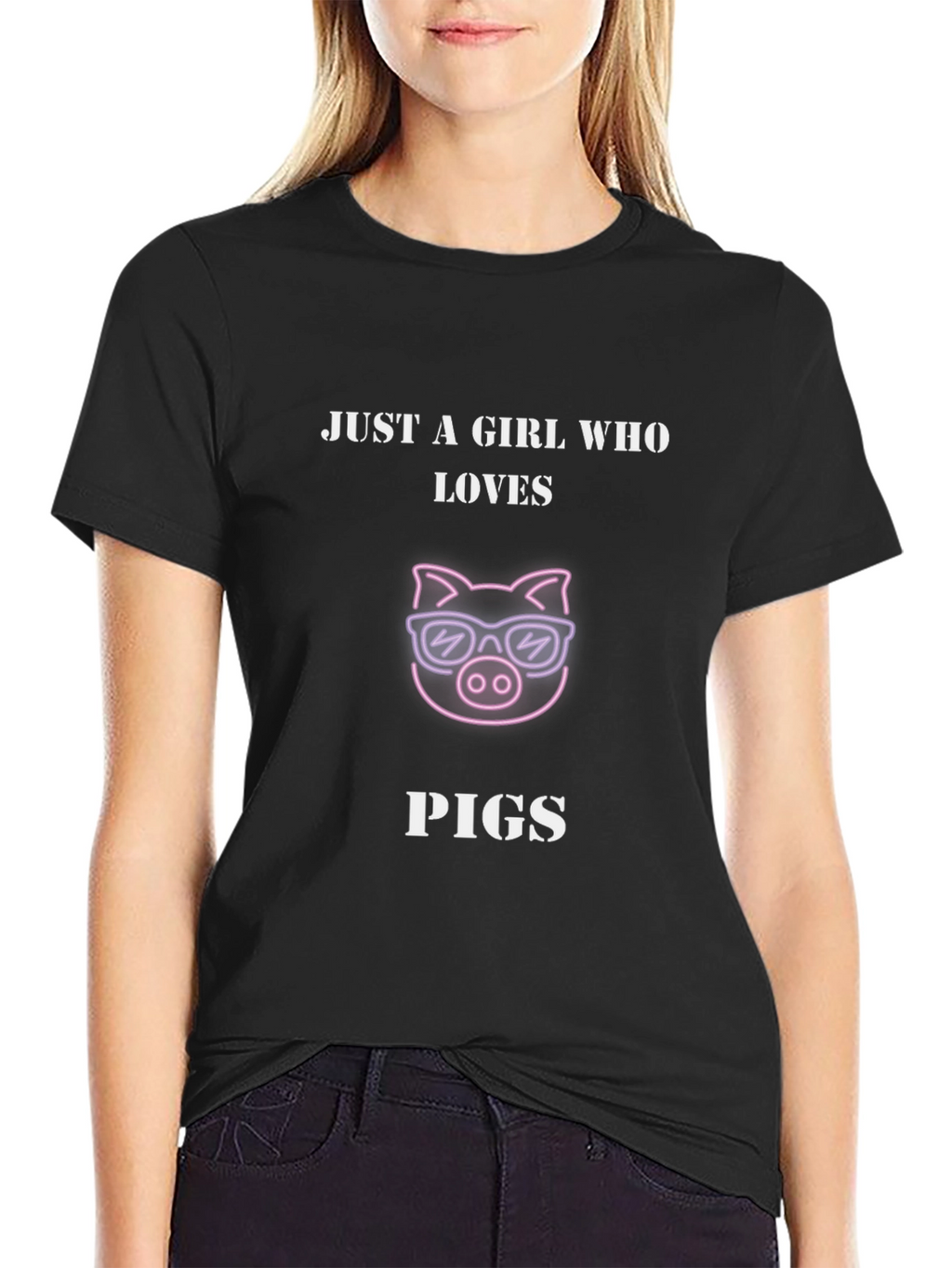 Just A Girl Who Loves Pigs T-Shirt