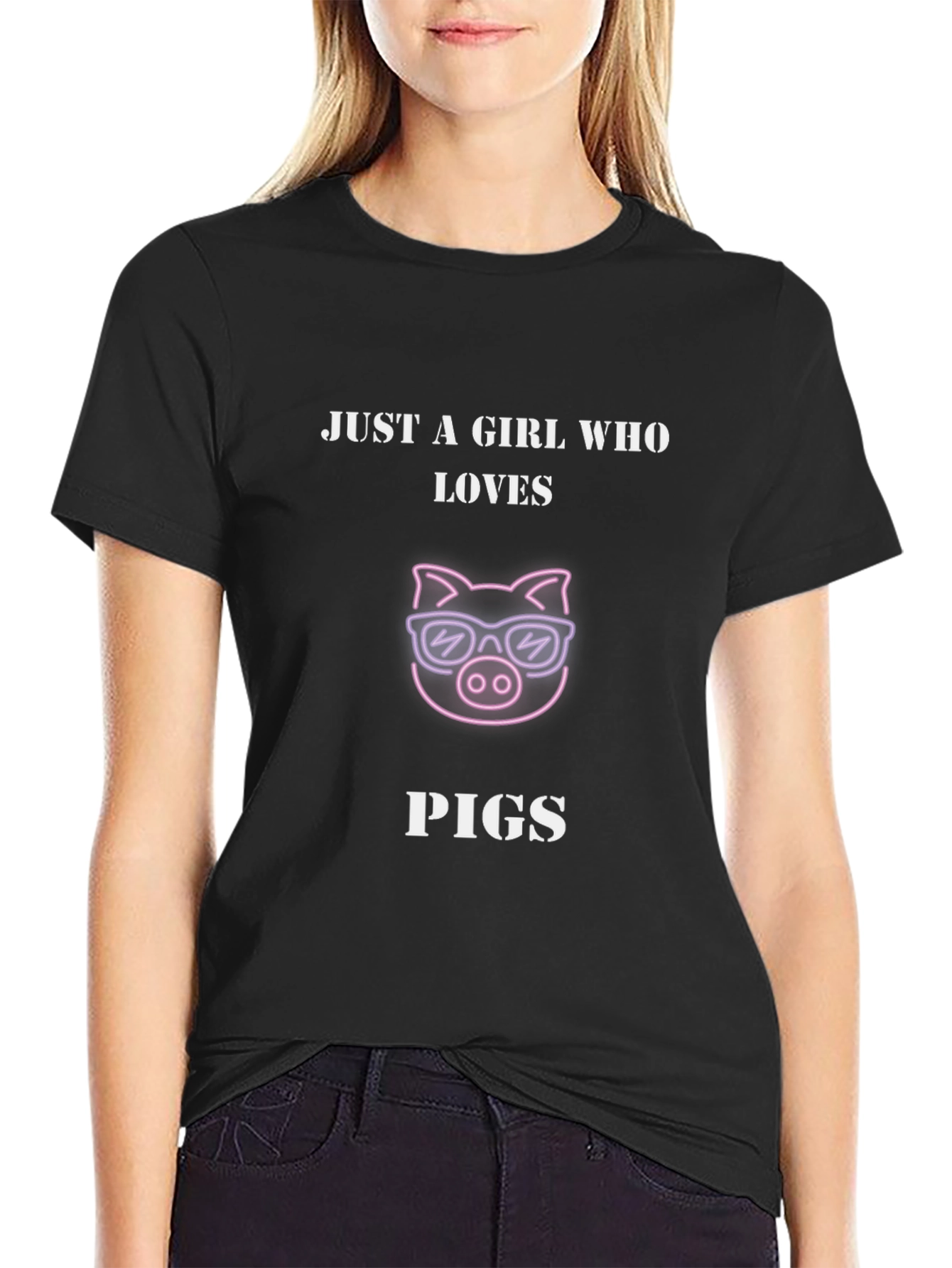 Just A Girl Who Loves Pigs T-Shirt