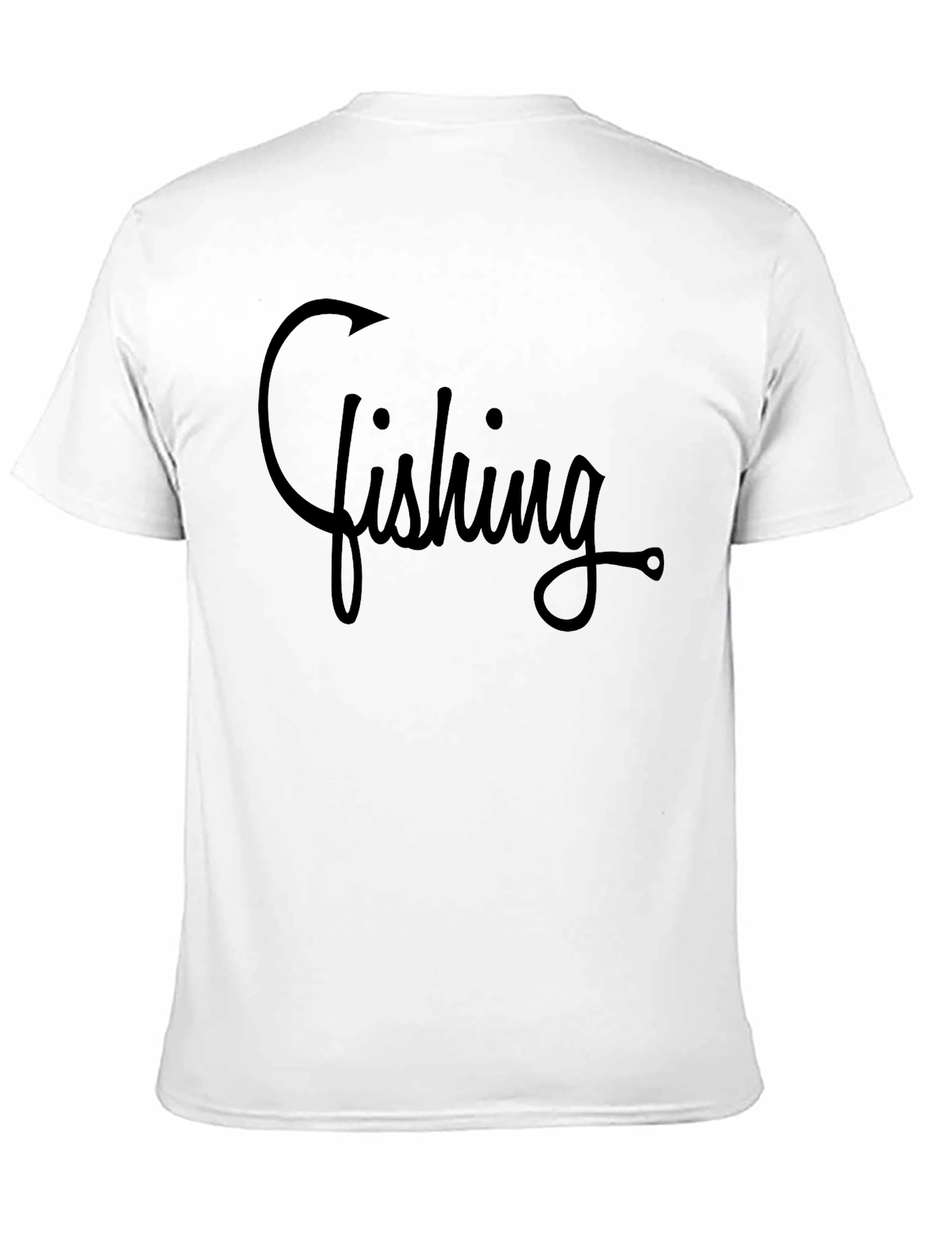 Fishing Hook Graphic T-Shirt - Casual Comfort