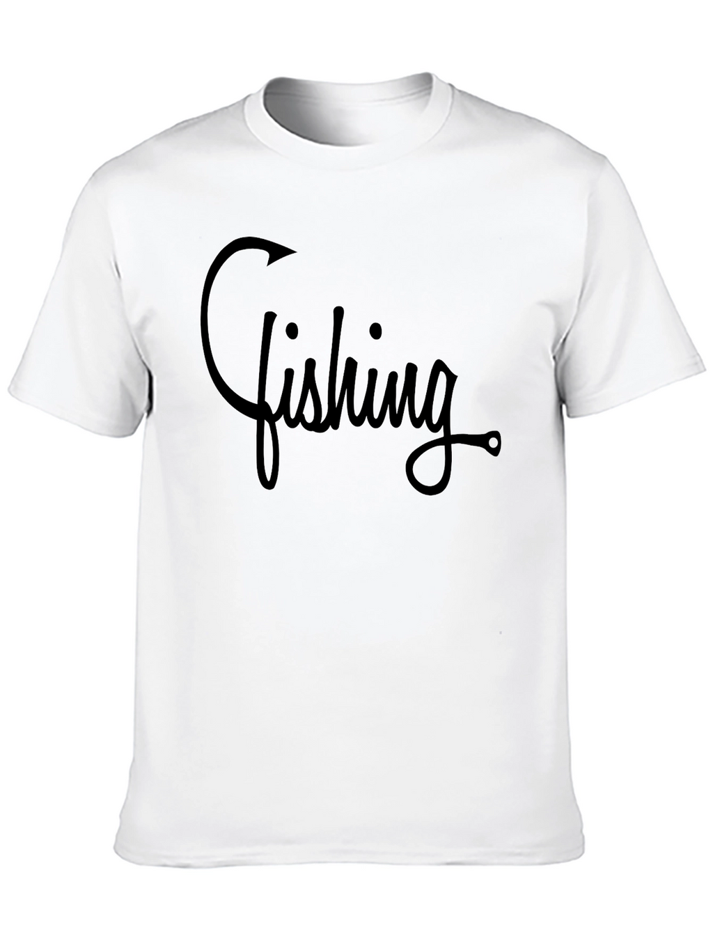 Fishing Hook Graphic T-Shirt - Casual Comfort