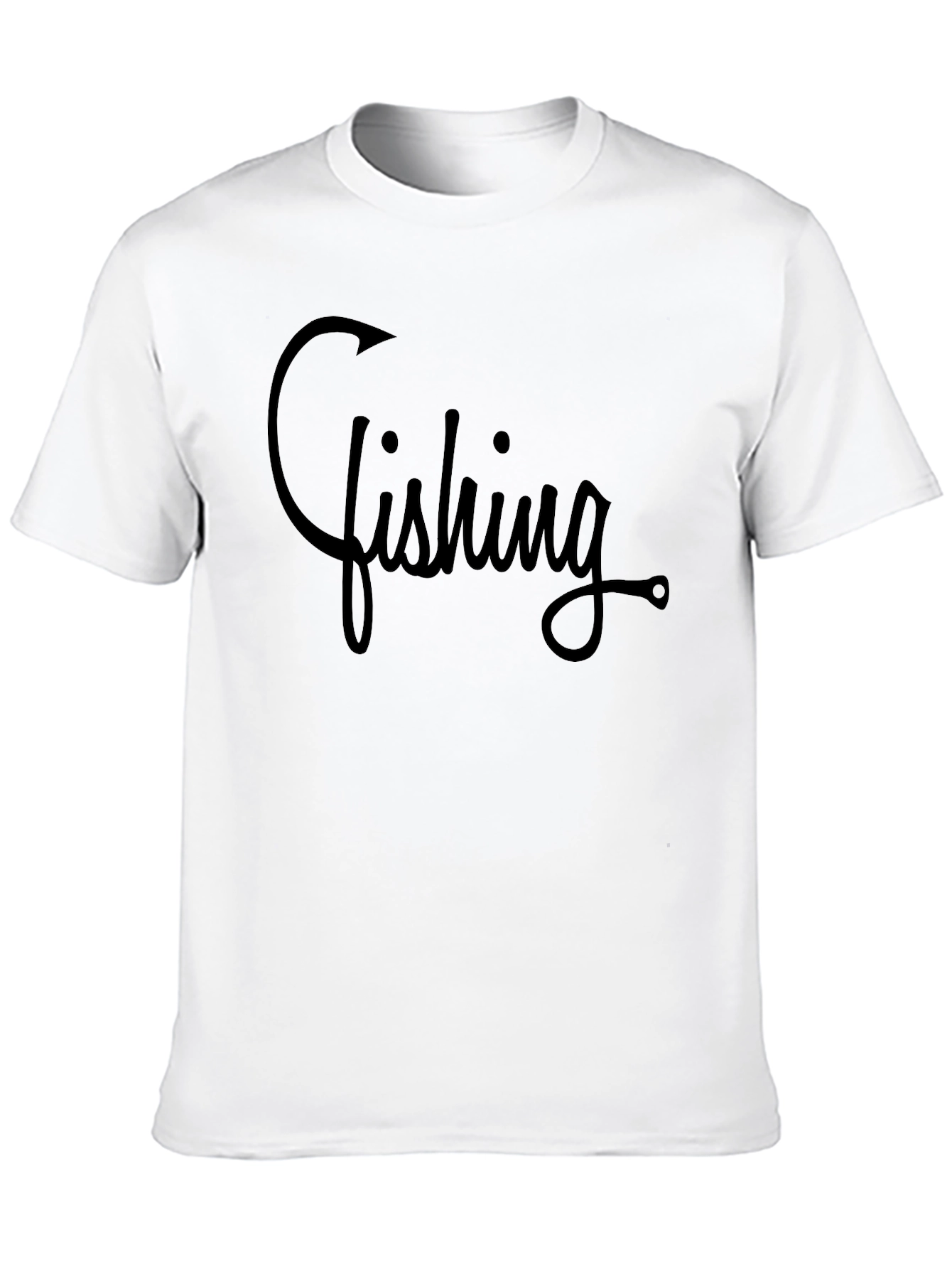 Fishing Hook Graphic T-Shirt - Casual Comfort
