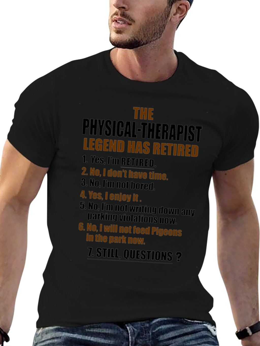 Retired Physical Therapist Legend T-Shirt