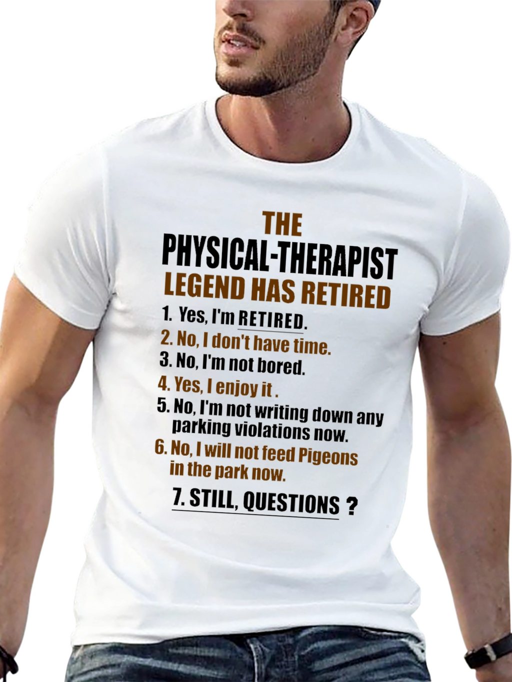 Retired Physical Therapist Legend T-Shirt