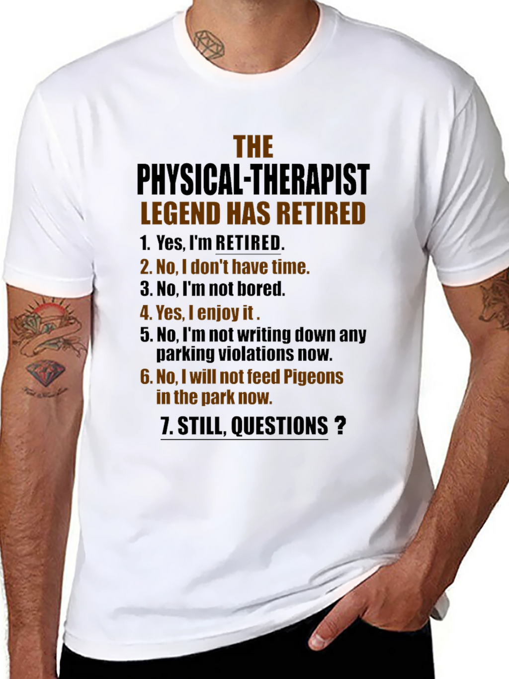 Retired Physical Therapist Legend T-Shirt