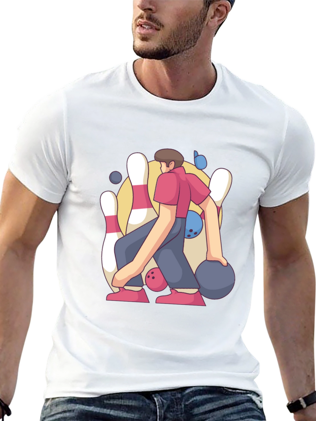Bowling Strike Graphic Tee
