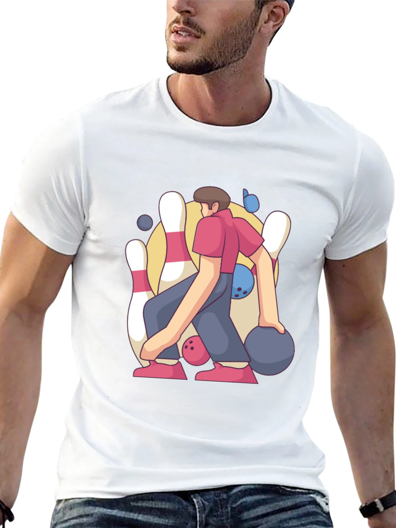 Bowling Strike Graphic Tee
