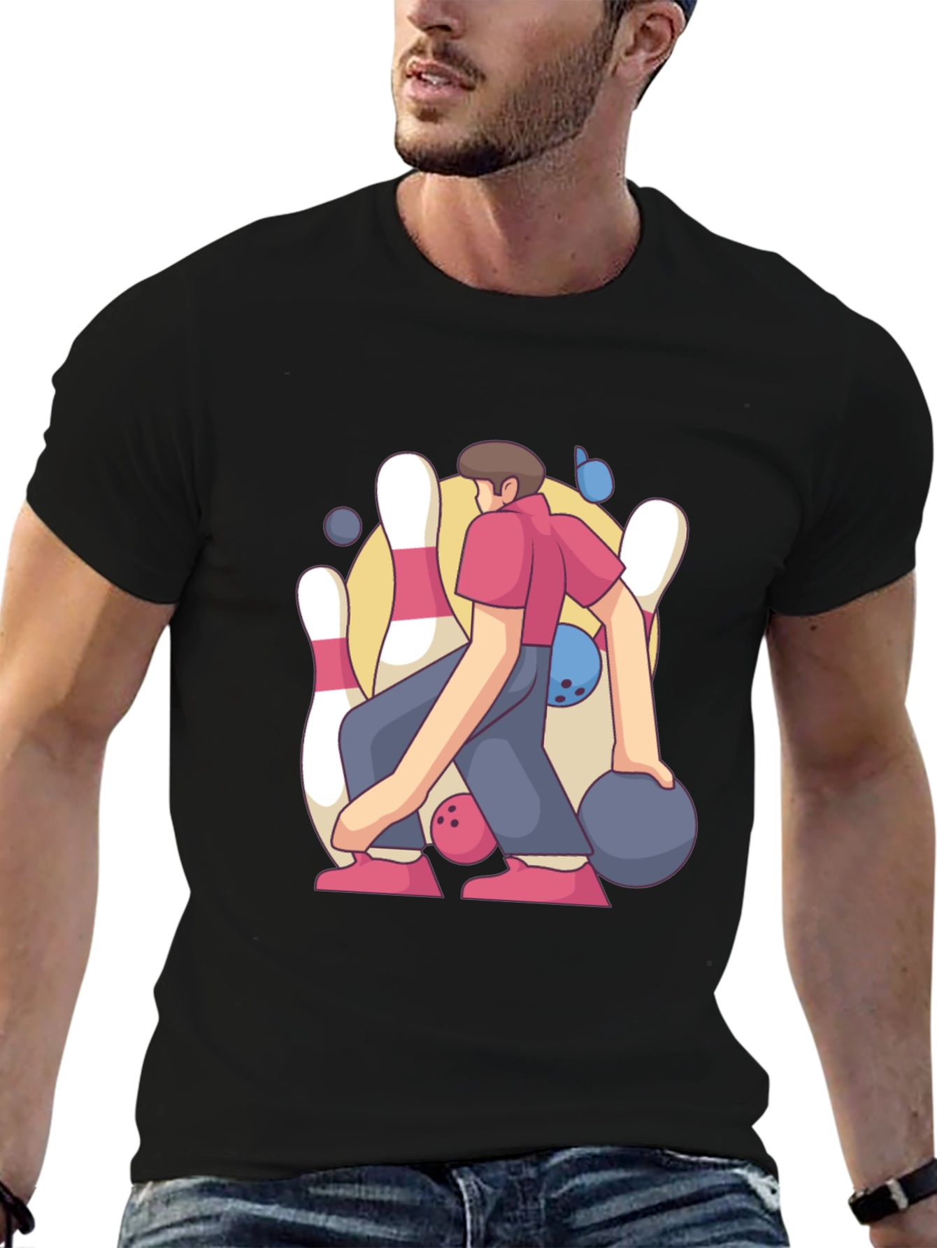 Bowling Strike Graphic Tee