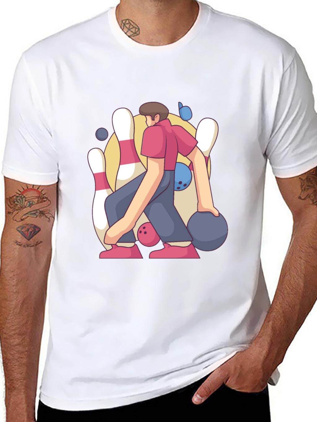 Bowling Strike Graphic Tee