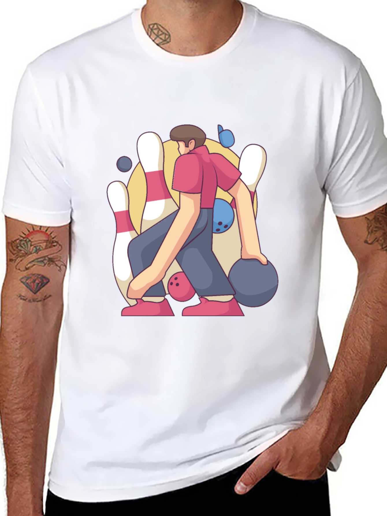 Bowling Strike Graphic Tee