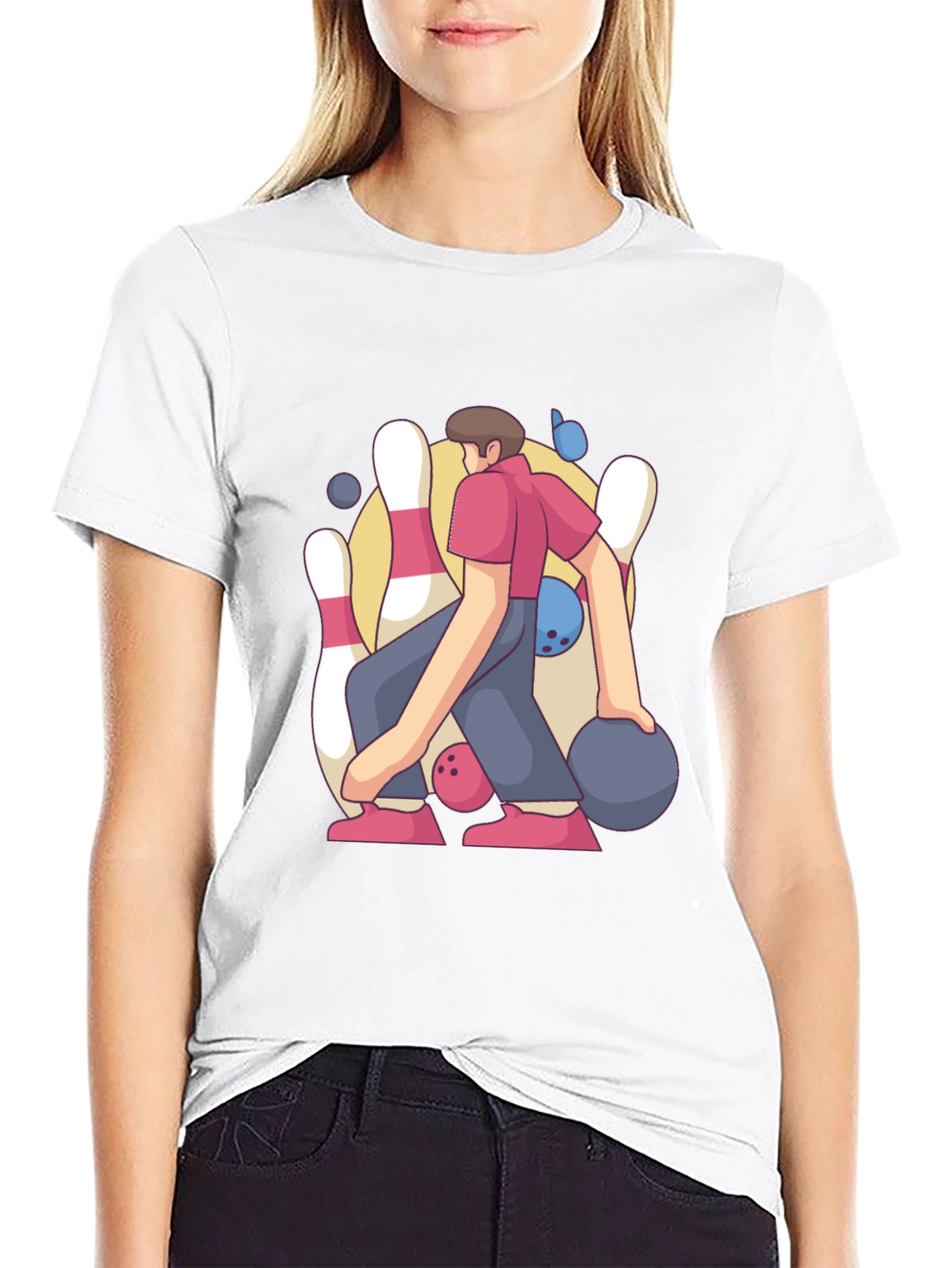 Bowling Strike Graphic Tee
