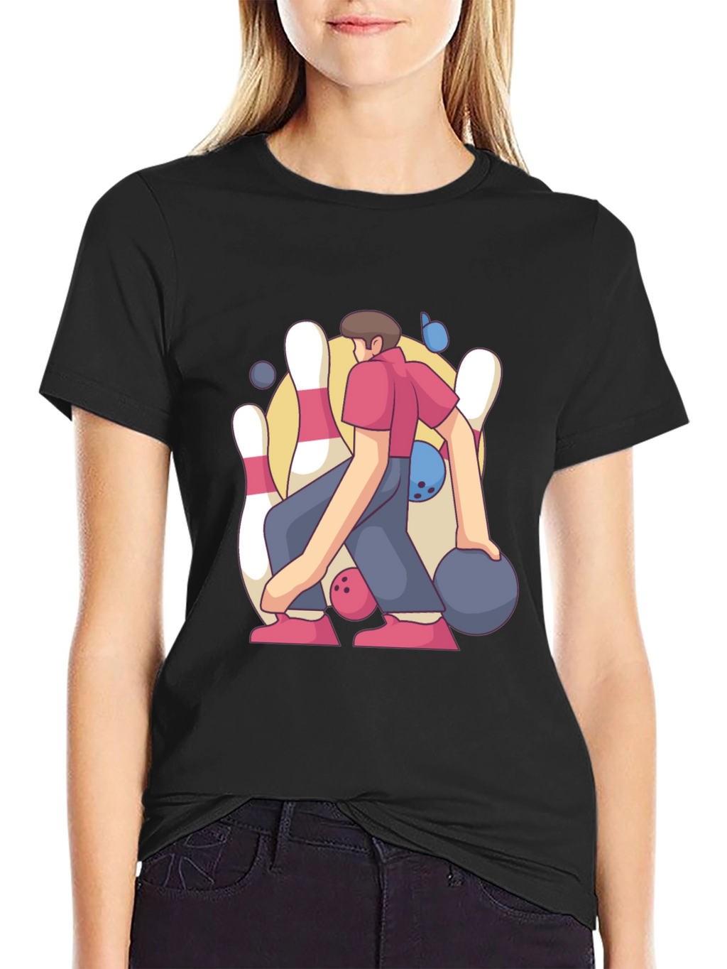 Bowling Strike Graphic Tee