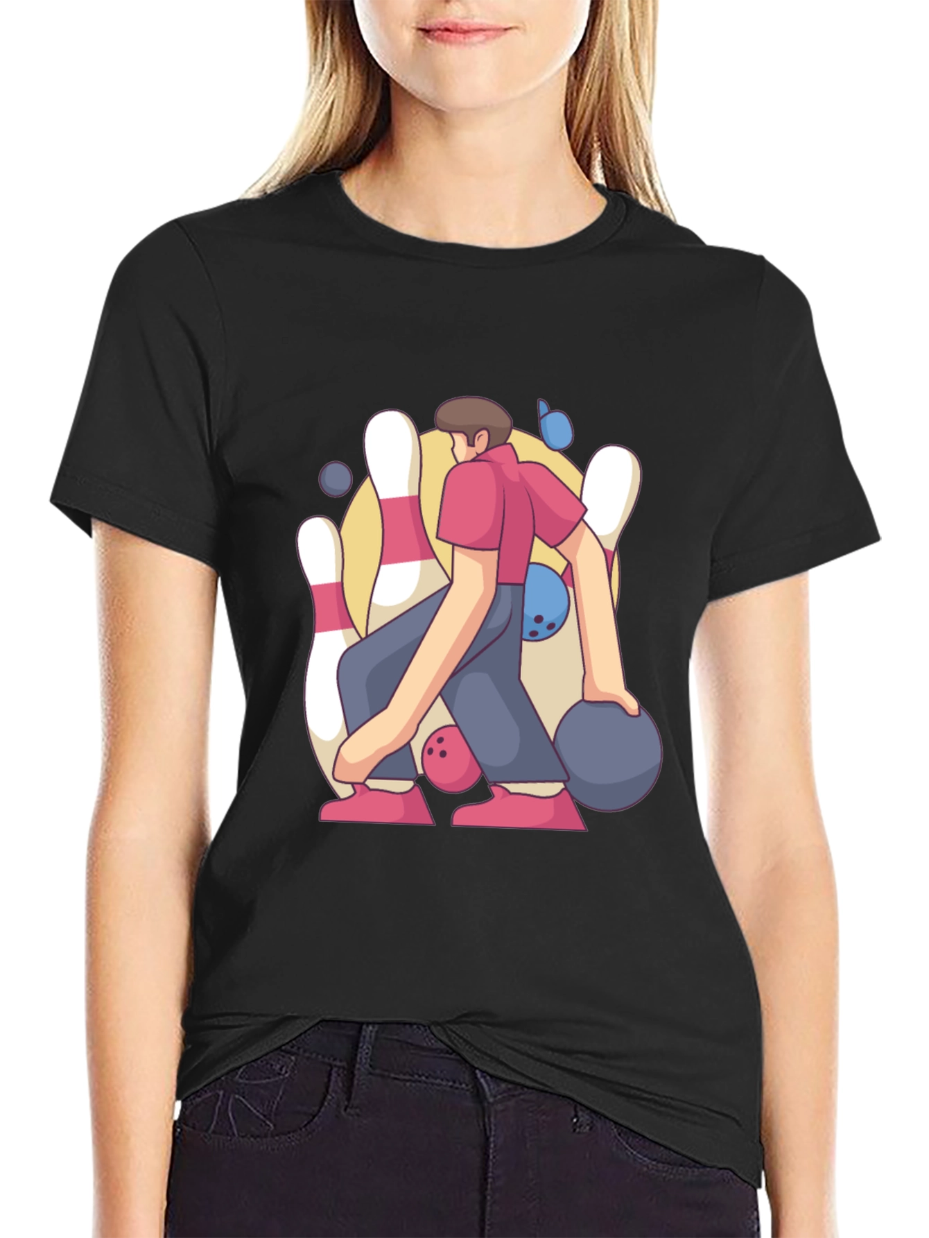 Bowling Strike Graphic Tee