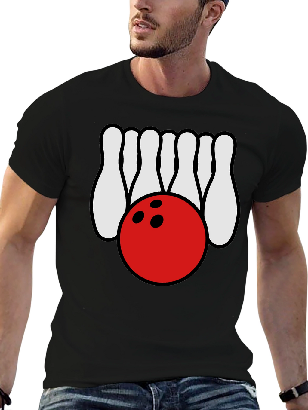 Bowling Strike Tee - Classic Bowling Design