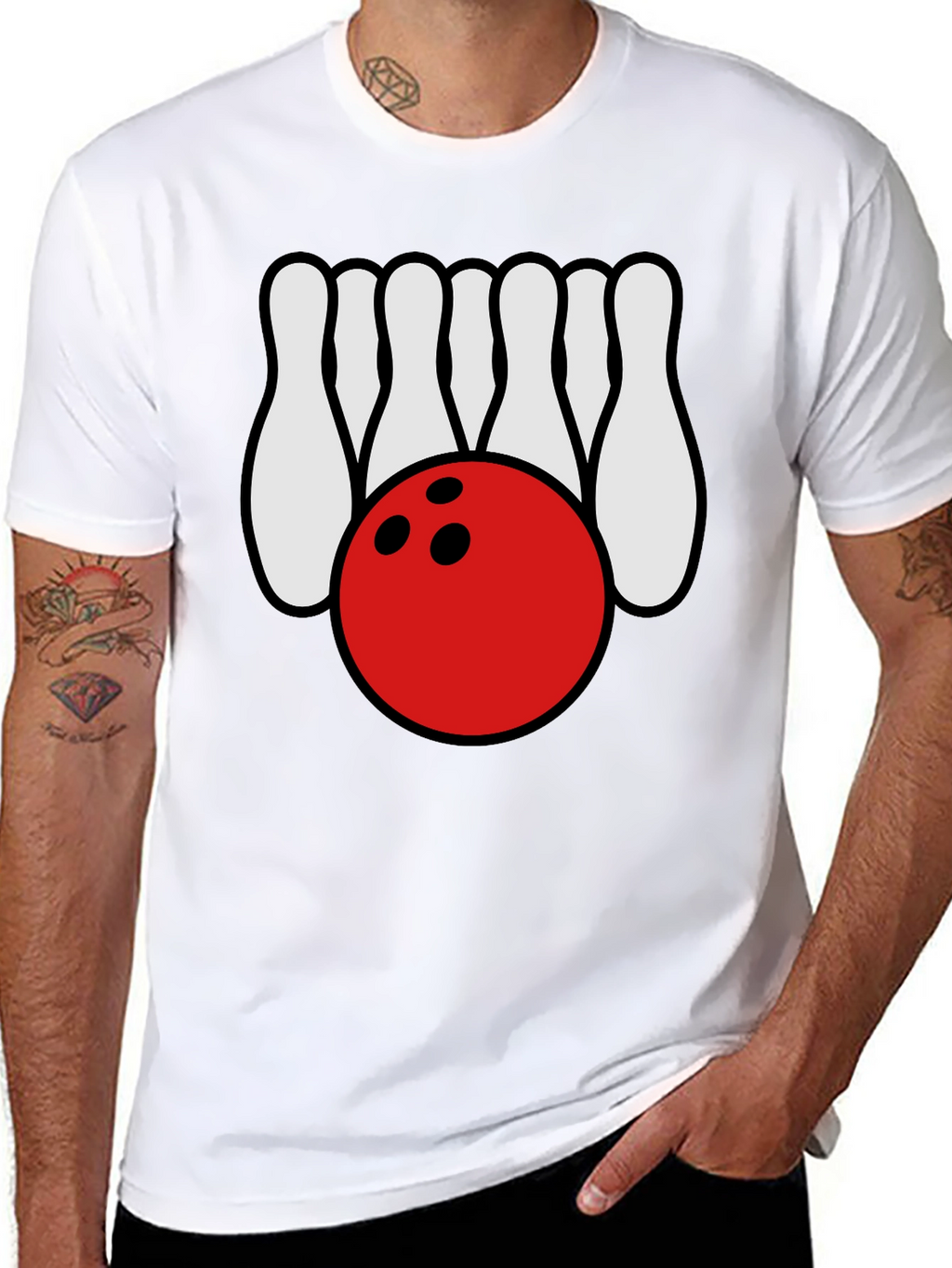 Bowling Strike Tee - Classic Bowling Design