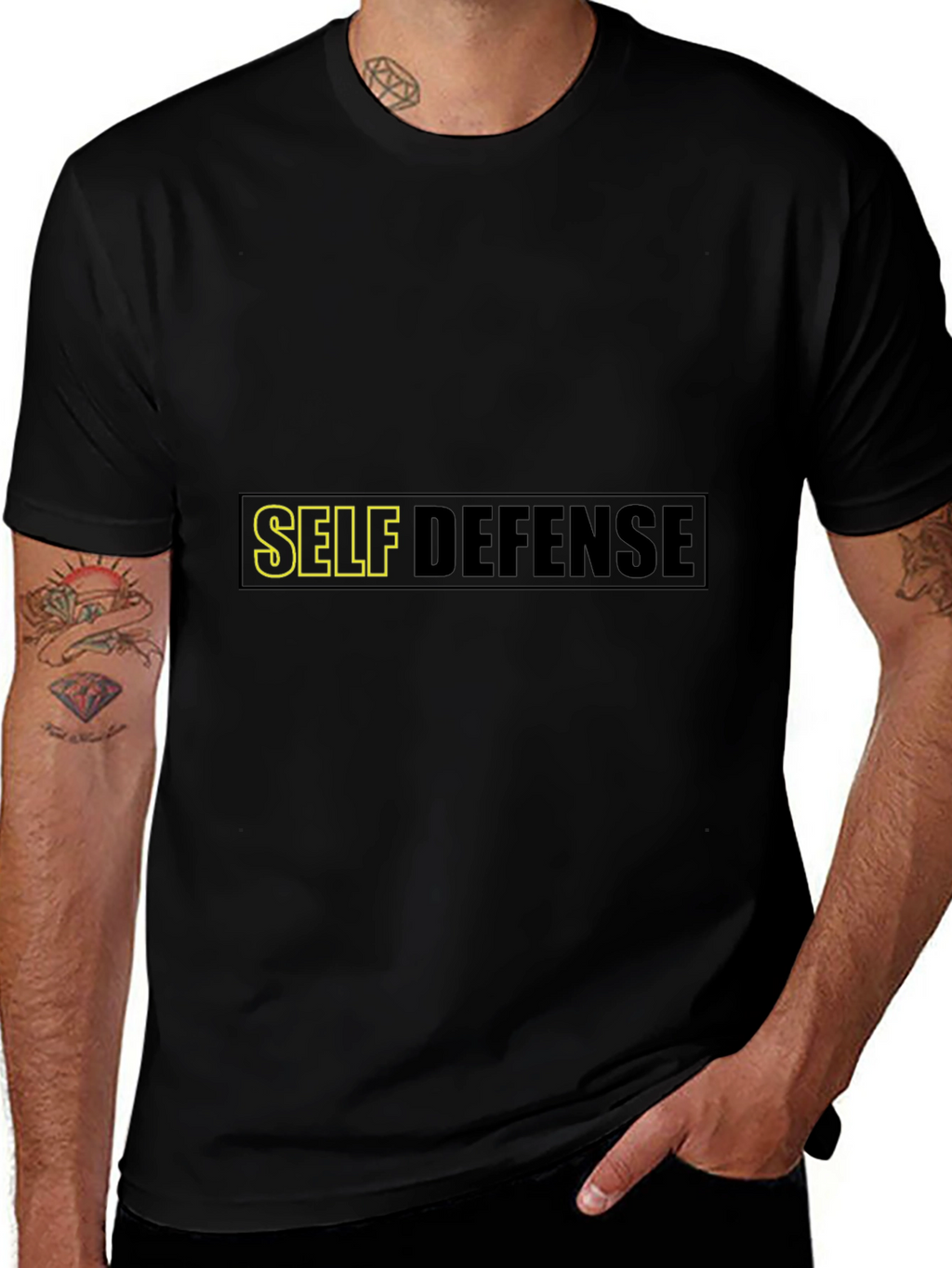 Self Defense Black T-Shirt