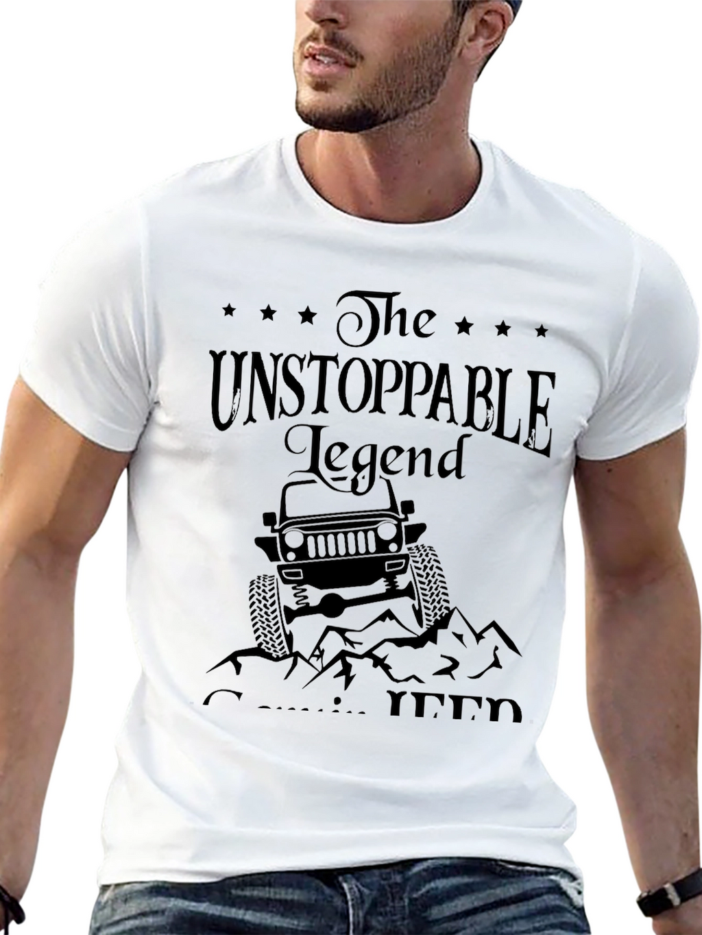 The Unstoppable Legend Jeep T-Shirt
