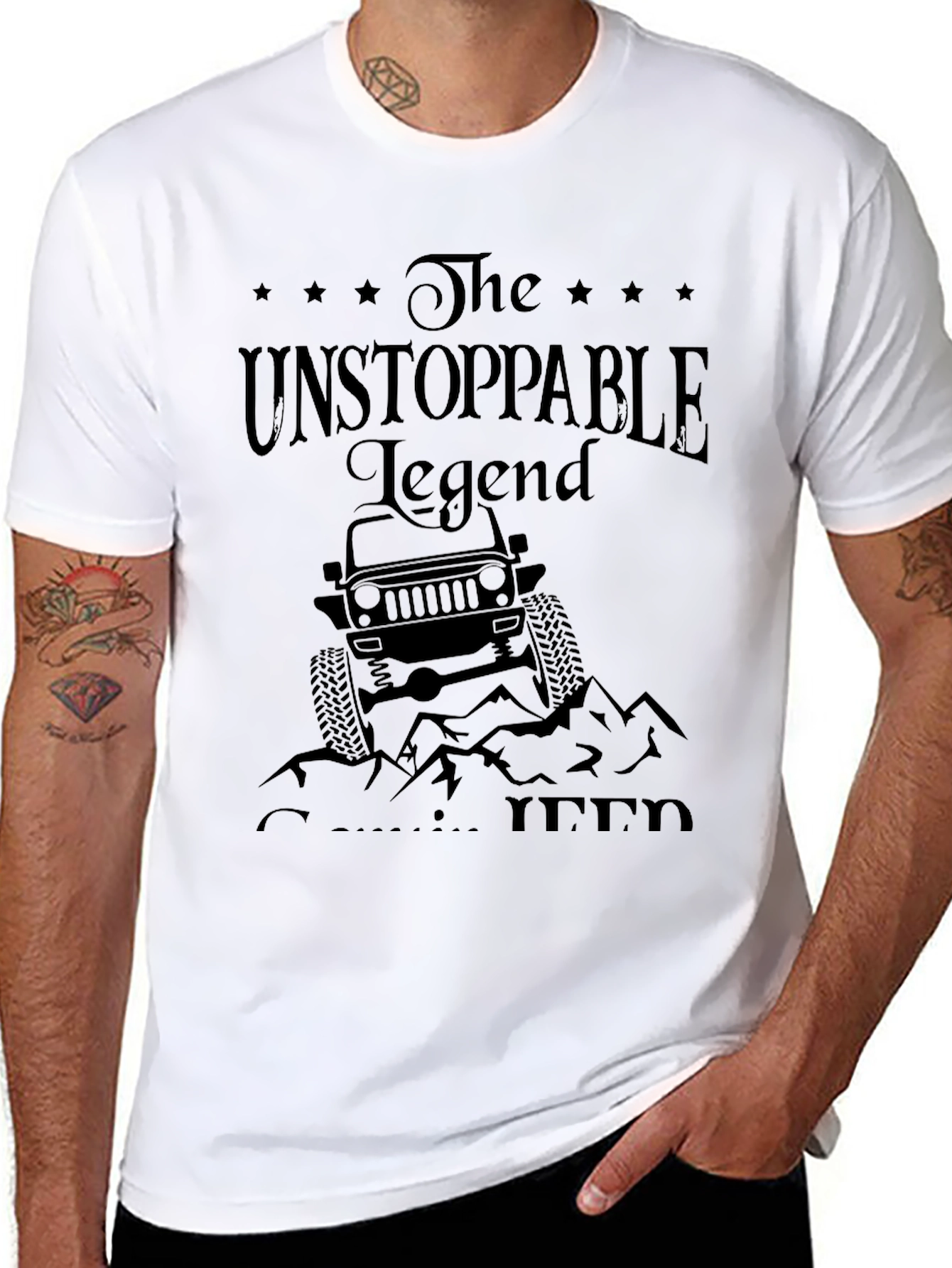 The Unstoppable Legend Jeep T-Shirt