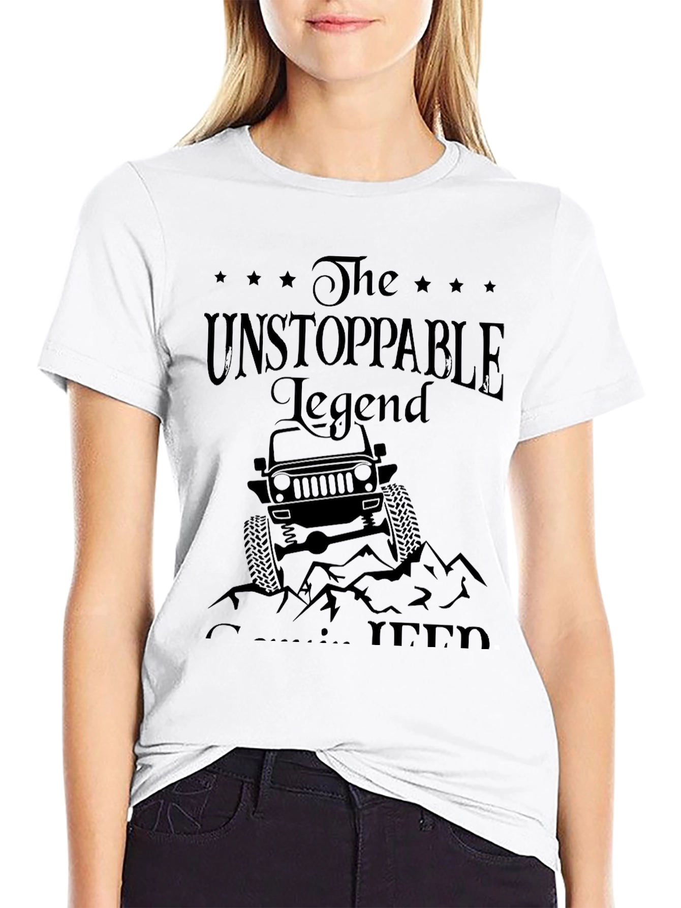 The Unstoppable Legend Jeep T-Shirt