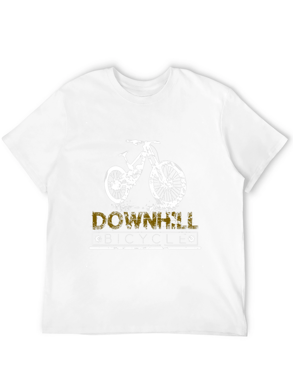 Downhill Bicycle T-Shirt - Black Graphic Tee
