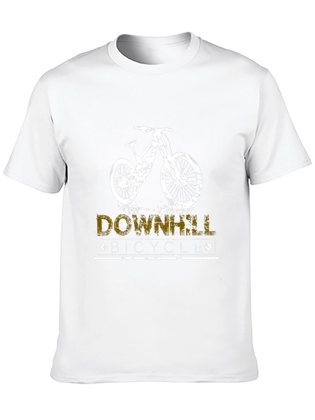 Downhill Bicycle T-Shirt - Black Graphic Tee
