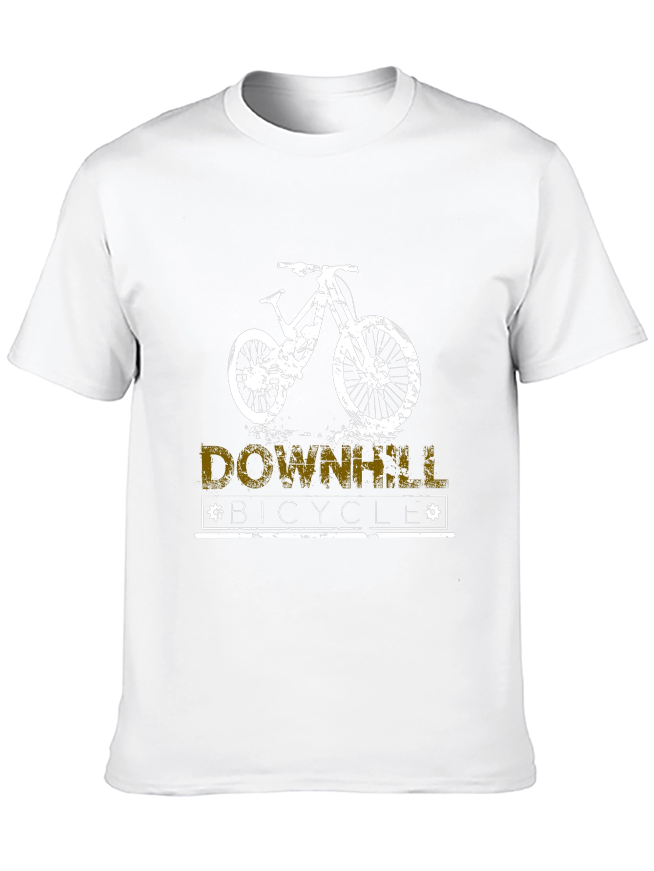 Downhill Bicycle T-Shirt - Black Graphic Tee