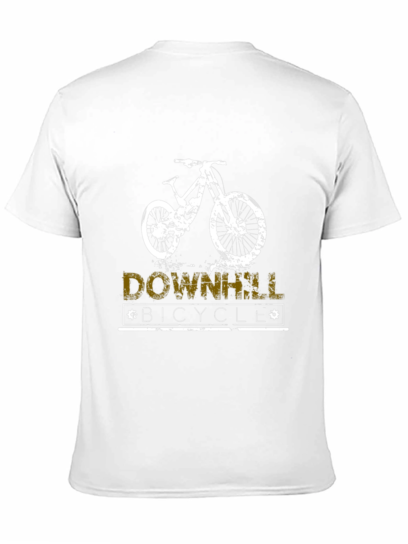 Downhill Bicycle T-Shirt - Black Graphic Tee