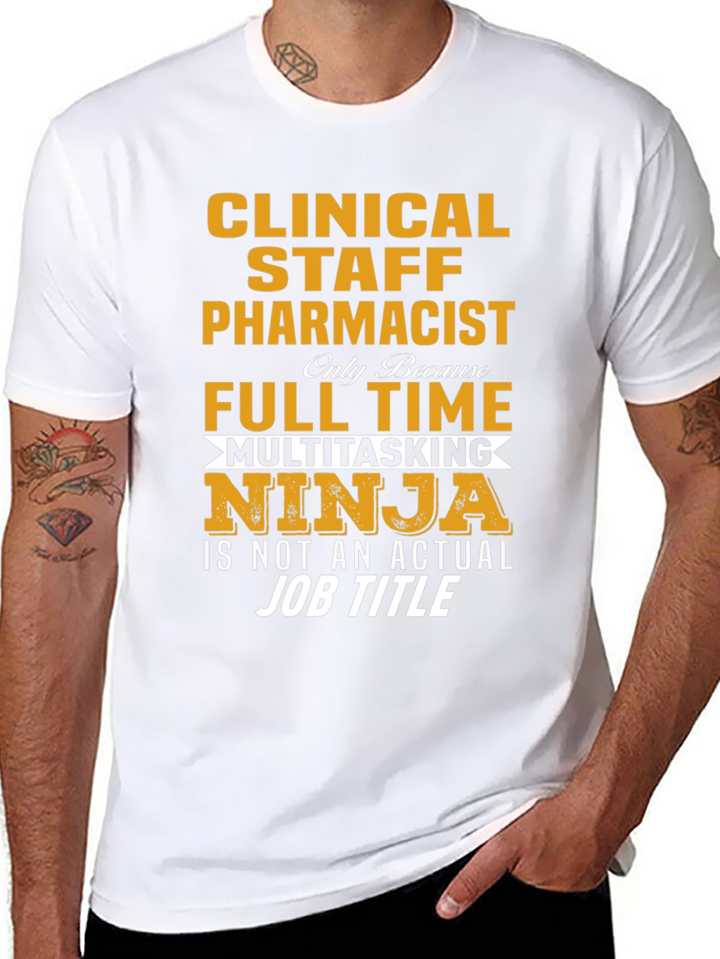 Clinical Staff Pharmacist Multitasking Ninja T-Shirt