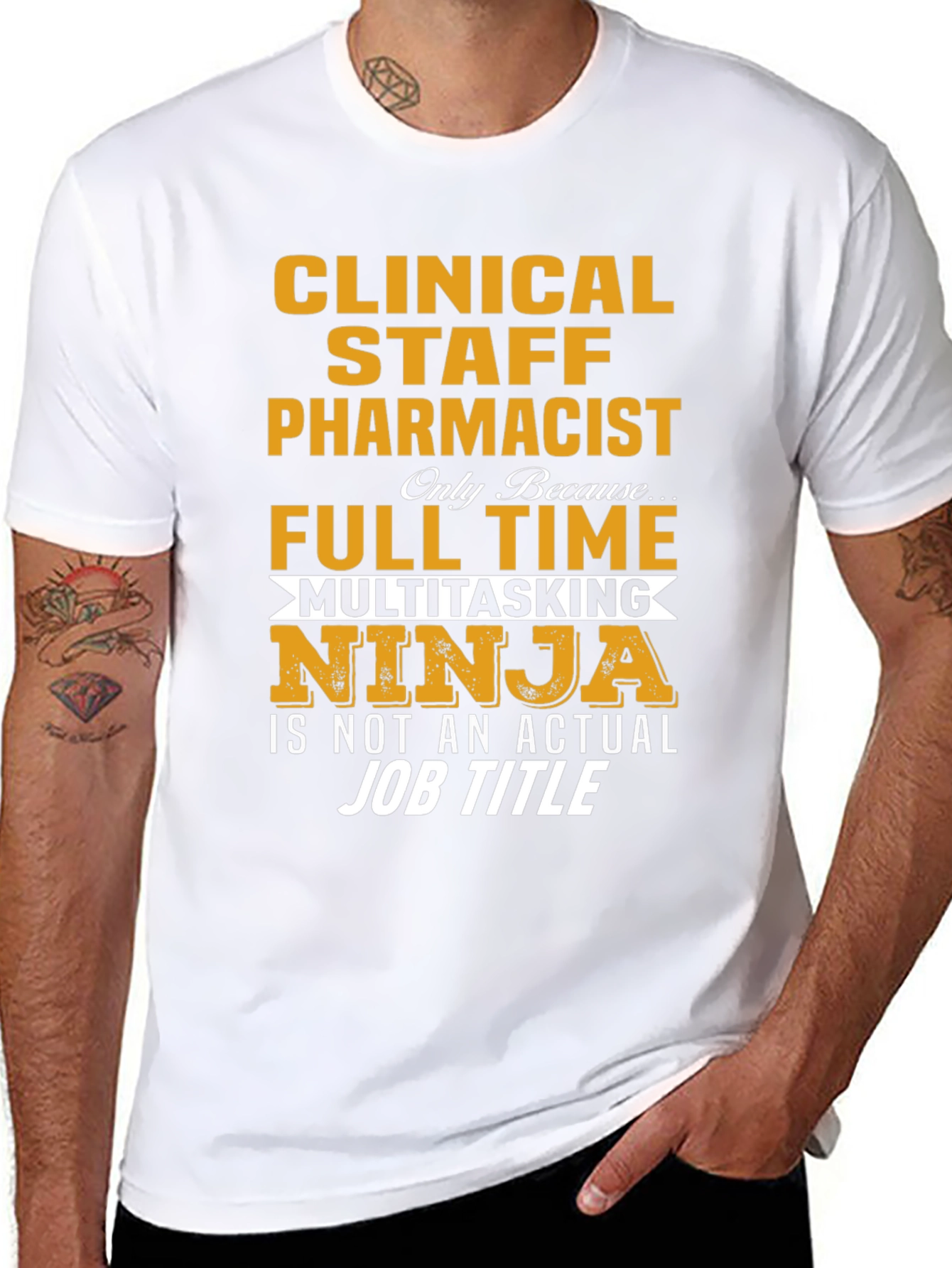 Clinical Staff Pharmacist Multitasking Ninja T-Shirt