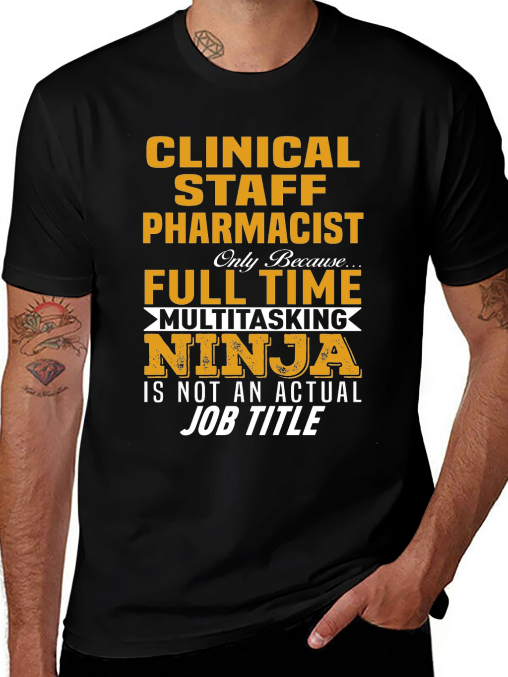 Clinical Staff Pharmacist Multitasking Ninja T-Shirt